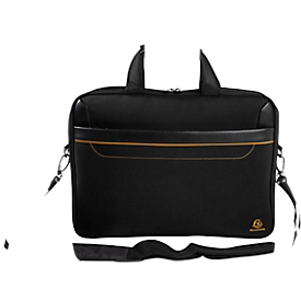 Exacompta Exactive® laptoptas, geschikt voor 1 laptop tot 15,6'', vak met rits, lus aan achterkant, 305 x 420 x 50 mm, polyester stof, zwart