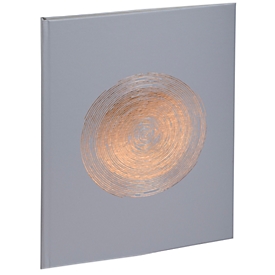 Exacompta gastenboek Ellipse groen-grijs 22x27 cm, 100 pagina's Clairefontaine, goudkleurig, kristallen doosje