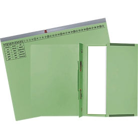 Exacompta hangmap, voor rechts nieten, gevouwen, expansie vouw, organisatie print, Blue Angel, gerecycled karton, groen, 25 st.