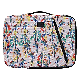 Exacompta Housse pour ordinateur portable Sleeve 15-16 pouces Afrique, rembourrée avec protection des coins, poignée rétractable, 58% recyclé