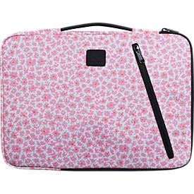 Exacompta Laptophülle Sleeve 13–14 Zoll Liberty, gepolstert, Eckschutz, versenkbarer Griff, Fronttasche, recycelt