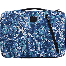 Exacompta Laptophülle Sleeve 13–14 Zoll Veggie, gepolstert, Eckschutz, versenkbarer Griff, Fronttasche, recycelt