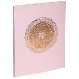 Exacompta Livre d'or Ellipse Vert-Rose 22x27 cm, 100 pages Clairefontaine, tranche dorée, boîte cristal