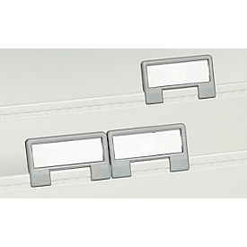 Exacompta onglets de fenêtre, L 30 x P 10 x H 4 mm, polystyrène, gris