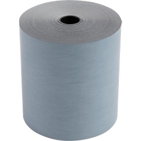 Exacompta Rouleau thermique Safe Contact, 1 épaisseur, pour tous les terminaux de paiement thermiques, sans BPA, L 76 m x l 80 mm, papier, bleu, 10 pièces