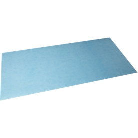 Exacompta Schreibunterlage 430 x 900 mm, zweifarbig, PU-Kunstleder, rollbar, rutschfest & abwischbar, Made in France, für Büro & Homeoffice, himmelblau/marineblau