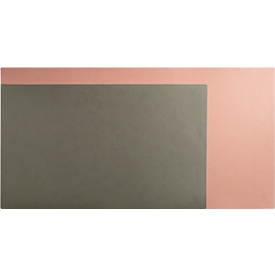Exacompta Schreibunterlage, weich & flexibel, Kunstleder, zweifarbig, rutschfest, abwischbar, B 600 x T 350 mm, nude/grau