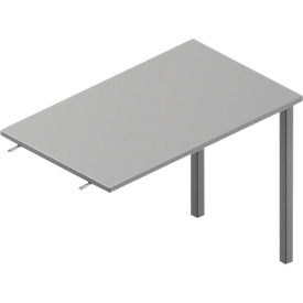 Extension table ARLON-OFFICE, W 1000 x D 600 x H 730 mm, light grey