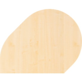 Extension table Breno, for desks Breno, 800 x 1000 mm, maple/silver