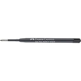 Faber-Castell Ersatz-Gelrollermine G2, Strichstärke 0,4 mm, Ø 0,7 mm, Schreibfarbe schwarz, dokumentenecht, mit Metallspitze, Kunststoff, 10 Stück