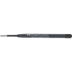 Faber-Castell Ersatz-Gelrollermine G2, Strichstärke 0,6 mm, Ø 1,0 mm, Schreibfarbe schwarz, dokumentenecht, mit Metallspitze, Kunststoff, 10 Stück