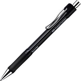 Faber-Castell Kugelschreiber Beyond Ball, Strichstärke 0,5 mm, Schreibfarbe schwarz, dokumentenecht, Recycling-Kunststoff/Metall, 1 Stück