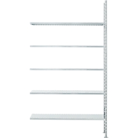 Fachbodenregal FBR 2200, Anbauregal, 1315 x 300 mm, 5 Böden
