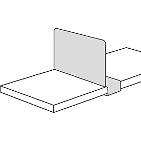 Fachteiler, für Stahlregal PROGRESS 2000, verschiebbar, T 300 mm