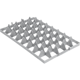 Fachwerkeinsatz FW 1193-2 oben, PE-HD, grau