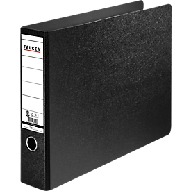 FALKEN binders, DIN A3, with spine label, back width 80 mm, landscape format