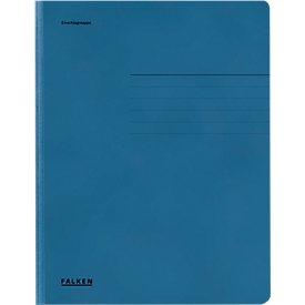 FALKEN collector's file, A4, 3 flaps, manilla board, blue