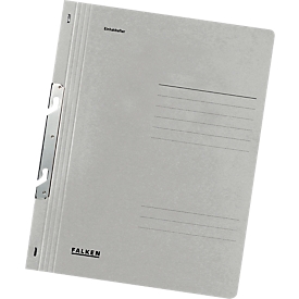 FALKEN Einhakhefter, DIN A4, ganzer Deckel, 1 Stück, grau