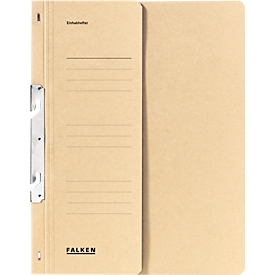 FALKEN Einhakhefter, DIN A4, halber Deckel, 1 Stück, chamois