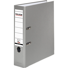 Falken PP color ordner, A4, rugbreedte 80 mm, 1 stuk, grijs