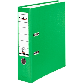 Falken PP color ordner, A4, rugbreedte 80 mm, 1 stuk, lichtgroen