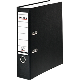 Falken PP color ordner, A4, rugbreedte 80 mm, 1 stuk, zwart