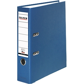 Falken PP color ordner, A4, rugbreedte 80 mm, 20 stuks, blauw