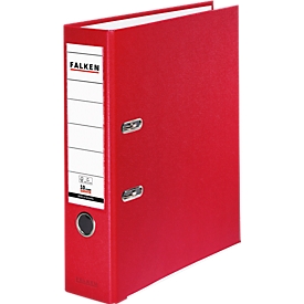 Falken PP color ordner, A4, rugbreedte 80 mm, 20 stuks, rood