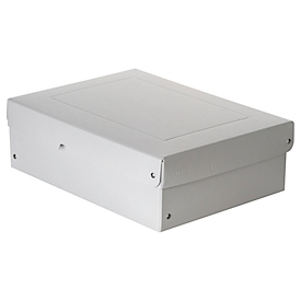 Falken PureBox PRO A4 archiefbox, voor maximaal 1250 vel, DIN ISO 16245-A, met etiketveld, L 320 x B 240 x vulhoogte 100 mm, FSC® karton, wit