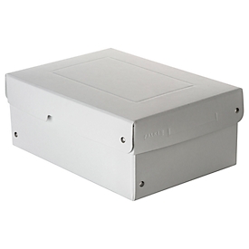 Falken PureBox PRO A5 archiefdoos, voor maximaal 1250 vel, DIN ISO 16245-A, met etiketveld, L 250 x B 180 x vulhoogte 100 mm, FSC® karton, wit