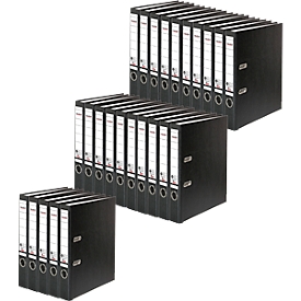 FALKEN Recycolor classeur, DIN A4, largeur dos 50 mm, 25 pièces, noir