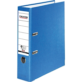 FALKEN Recycolor-dossier, DIN A4, rugdikte 80 mm, blauw