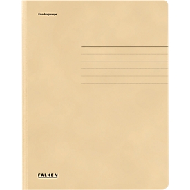 FALKEN verzamelmap, A4, 3 flappen, manillakarton, chamoisgeel