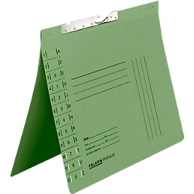Falken zwenknietmachine, formaat A4, voor max. 200 vel, gleufperforatie, officieel nieten, gerecycled karton, groen, 50 st.