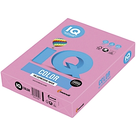 Farbiges Kopierpapier Mondi IQ Color Pastellfarbe, DIN A4, 80 g/m², rosa, 1 Paket = 500 Blatt