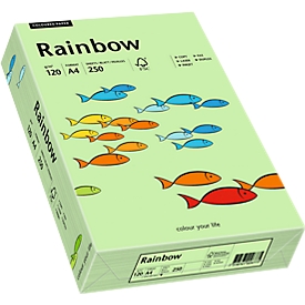 Farbiges Kopierpapier Mondi Rainbow, DIN A4, 120 g/m², mittelgrün, 1 Paket = 250 Blatt