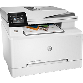 Farblaser-Multifunktionsgerät HP Color LaserJet Pro M283fdw, 4 in 1, USB/LAN/WLAN, A4, Toner