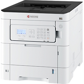 Farblaserdrucker Kyocera ECOSYS PA3500cx/Plus, LCD-Bedienfeld, 35 S./Min., 1.200 × 1.200 dpi, bis A4, Duplexdruck, weiß