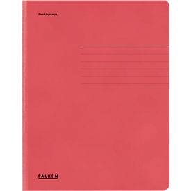 Farde de classement FALKEN, format A4, 3 rabats, carton Manila, rouge