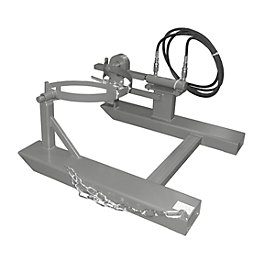 Fasskipper BAUER FD-H mit Hubzylinder, Stahl, B 1000 x T 1245 x H 475 mm, grau