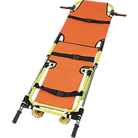 Fauteuil roulant avec fonction civière, facile à plier