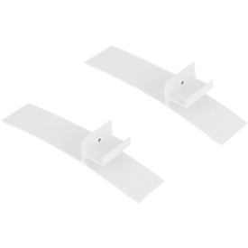 Feet for infrared heating panels ECO 500 &amp; ECO 700, set of 2, W 200 x D 50 x H 40 mm, silver