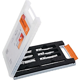 FEIN Kernbohrersatz Best Of, 8-tlg., Ø 12-22 mm, Hartmetall, Schnitt-Tiefe 35 mm, QuickIN Schaft