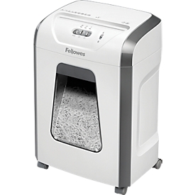 Fellowes Aktenvernichter Powershred 15C, Partikelschnitt 4x40mm, P-4, 19 l, 15 Blatt Schnittleistung, weiß
