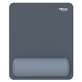 Fellowes Breyta muismat, met polssteun en Microban® bescherming, rubber, B 200 x D 240 x H 17,5 mm, marineblauw