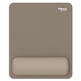 Fellowes Breyta muismat, met polssteun en Microban® bescherming, rubber, B 200 x D 240 x H 17,5 mm, zand beige