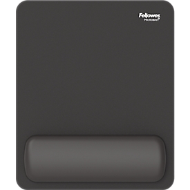Fellowes Breyta muismat, met polssteun en Microban® bescherming, rubber, B 200 x D 240 x H 17,5 mm, zwart