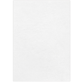 Fellowes dekblad leer, A4, voor inbindmachine, wit, 250 g, 25 stuks
