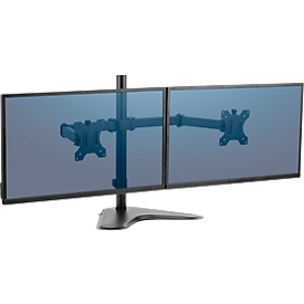 Fellowes dubbele arm Professional, vrijstaand, voor 32 inch beeldschermen, flexibel instelbaar