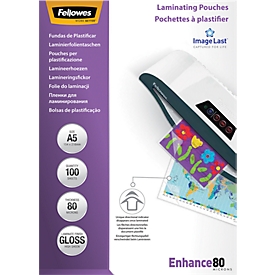 FELLOWES laminating film, DIN A5, 80 mic, 100 pieces